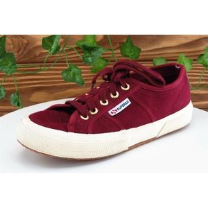 Superga Size 6 M Burgundy‎ Fashion sneakers Shoes Fabric Women